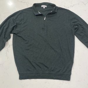 Peter Millar Grey Crown Soft Quarter Zip Jacket. Mens Size Medium